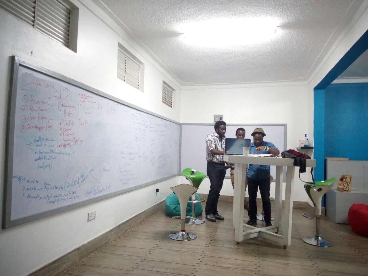 The STORYTELD team during a brainstorming session. Image: Supplied